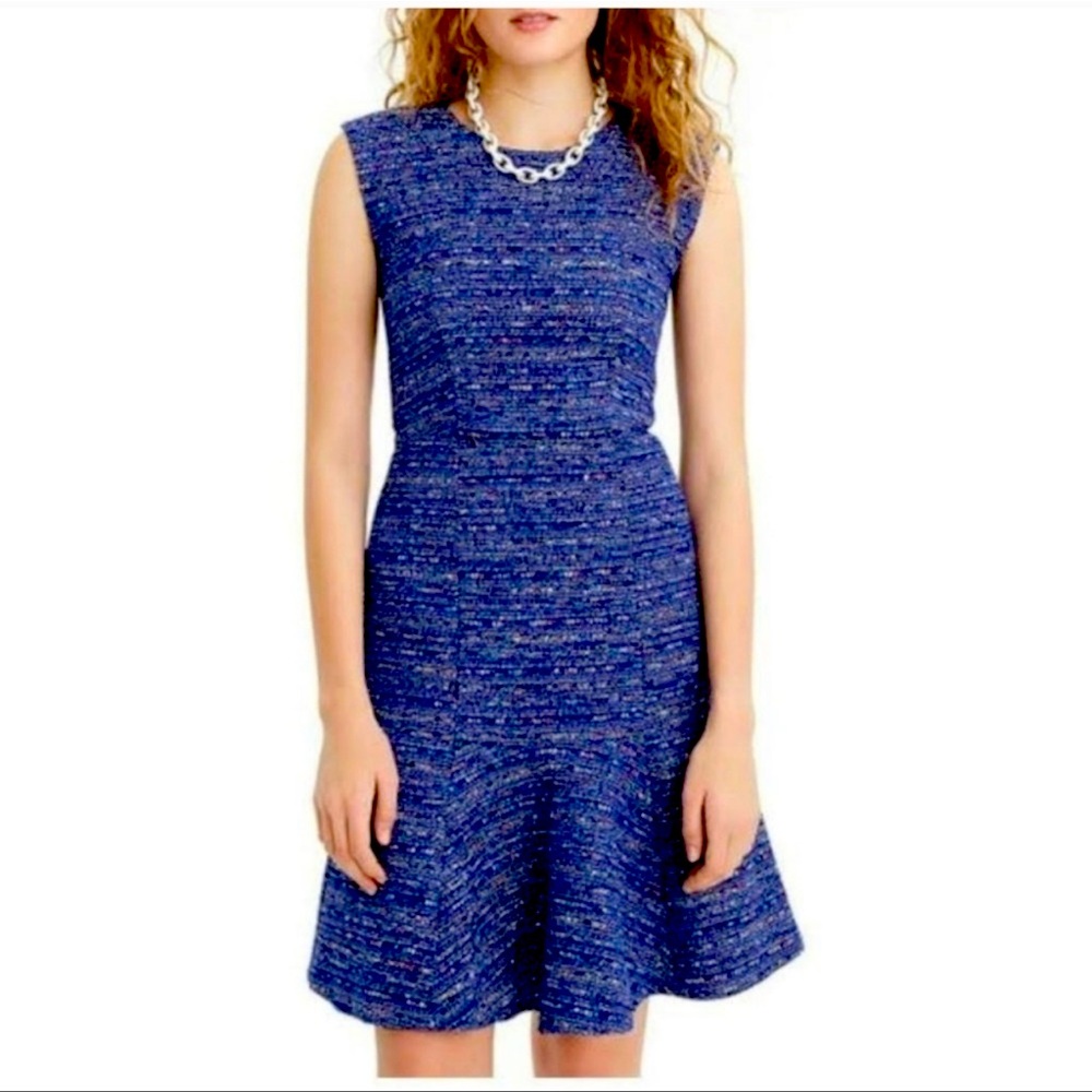 J. crew A-Line Multicolor tweed dress. Size 2